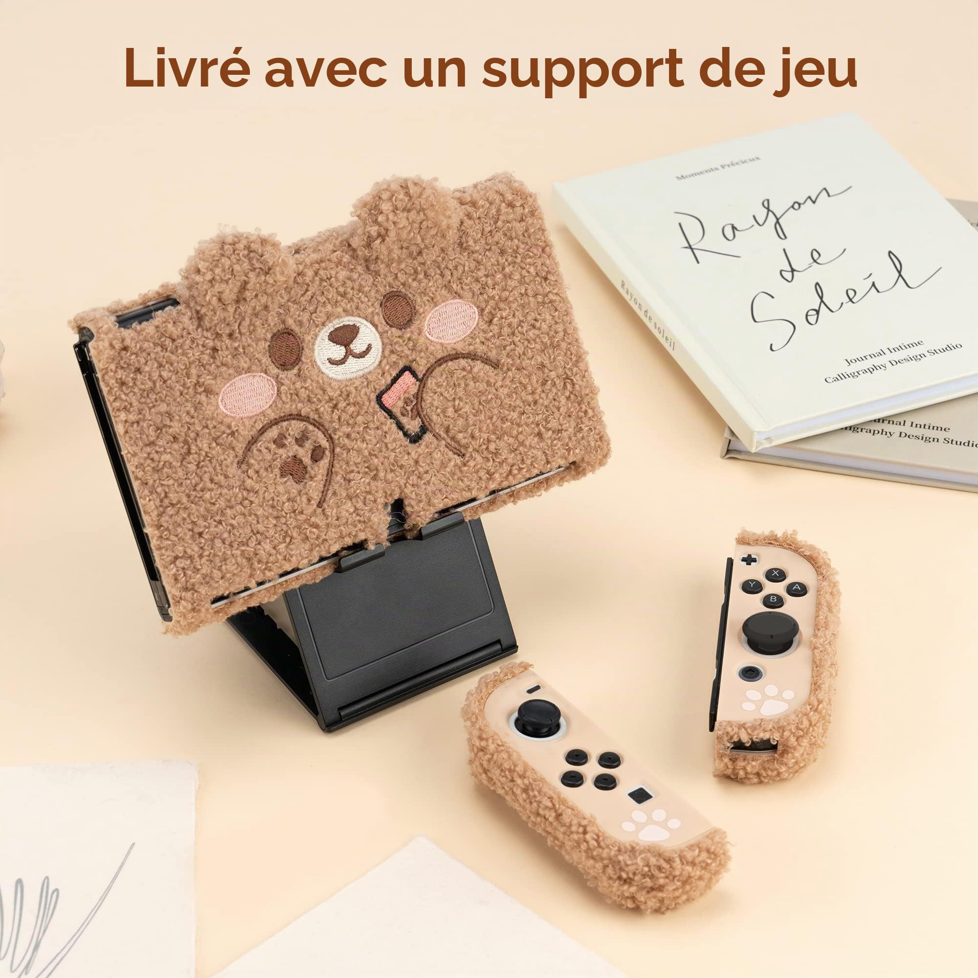 GeekShare Cute Plush Protective Case Compatible with Nintendo